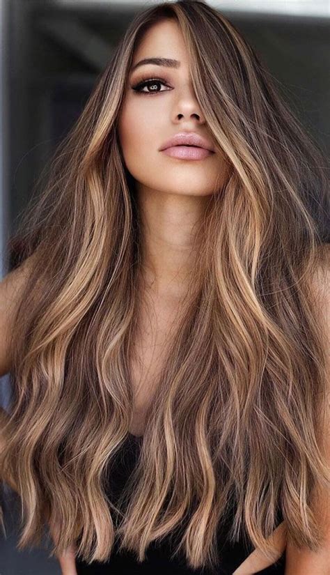 35 Ways To Upgrade Brunette Hair Brown With Natural Blonde Highlights Coloración De Cabello