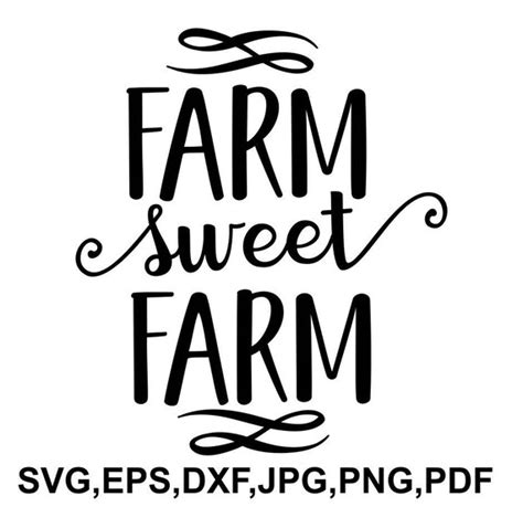 Craft Supplies And Tools Png Diy Cut File Dxf Farm Sweet Farm Eps