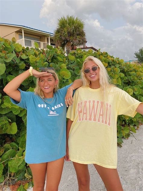 Outerbanks Tee Sunkissedcoconut In 2021 Cute Preppy Outfits Best
