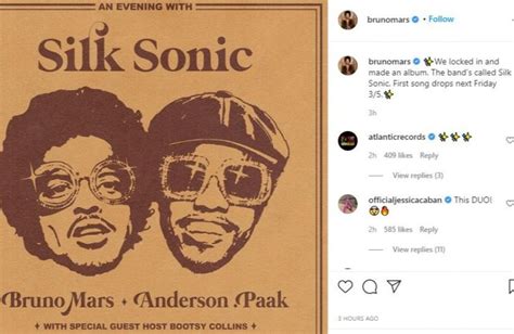 The band's called silk sonic. Bruno Mars und Anderson Paak: Silk Sonic