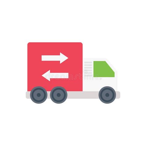 Delivery Vector Flat Color Icon Stock Vector Illustration Of