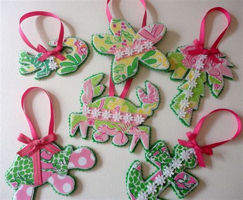 10 Lilly Pulitzer Ornaments By Alphabulous On Etsy