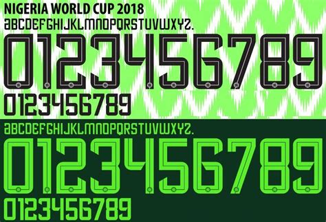 In Detail All Unique Nike 2018 World Cup Kit Fonts Footy Headlines