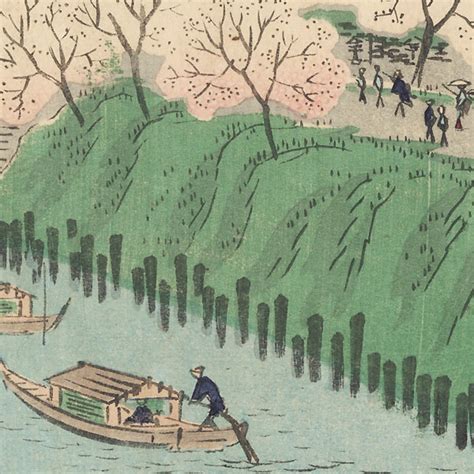 Fuji Arts Japanese Prints Sumida River By Hiroshige Ii 1826 1869