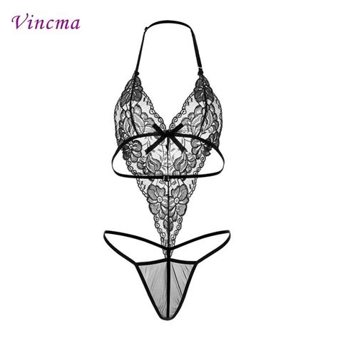 M L Xl Xxl Plus Size Sexy Lingerie For Women Hot Erotica Deep V Pajamas Backless Sexy Underwear