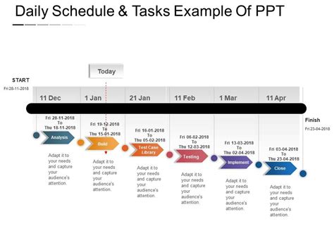 Daily Schedule And Tasks Example Of Ppt Presentation Powerpoint