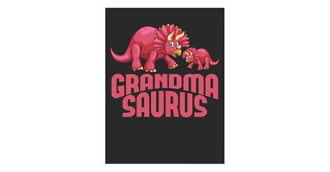 Cute Dinosaur Grandmother Dino Grandma Postcard Uk
