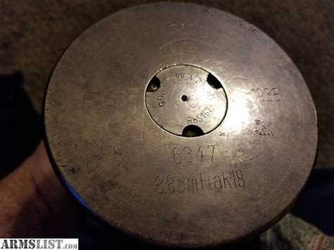 Armslist For Saletrade Ww2 Collectors Nazi 88cm Flak Shell