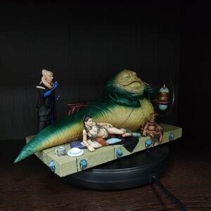 Jabba Hutt Figurine Diorama Sexy Princess Leia Slave Star Etsy