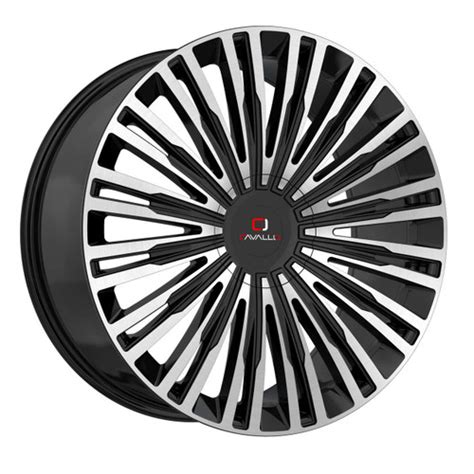 Cavallo Clv 48 Custom Drilled Wheel Blanks Rims 24x9 Gloss Black