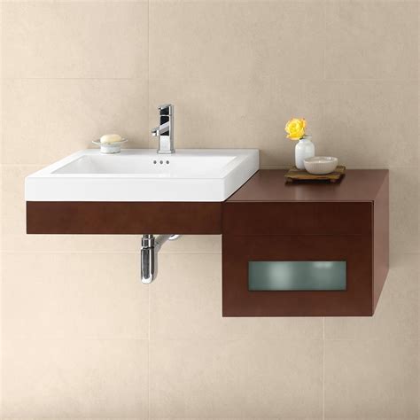 A good vanity unit against a plain wall gives a superb look in the bathroom. 23 | Wall hung bathroom vanities, Bathroom vanity base ...