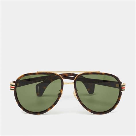 gucci brown acetate gg0447s gradient aviator sunglasses gucci the luxury closet