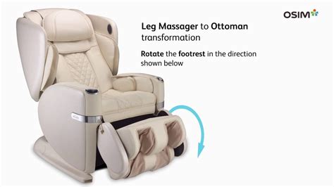 Osim Ulove Massage Chair Different Footrest Positions Youtube