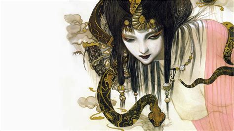 Artistic Oriental Hd Wallpaper By Yoshitaka Amano