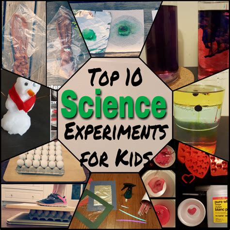 Top 10 Science Experiments For Kids Hands On Teaching Ideas