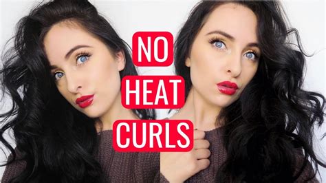 No Heat Curls Pin Curl Tutorial Youtube
