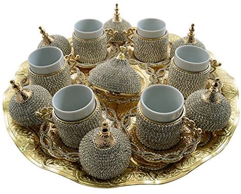 Grand Gifft Handmade Copper Turkish Coffee Espresso Serving Set