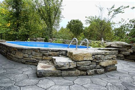 Rock Landscaping Above Ground Pool Rock Landscaping