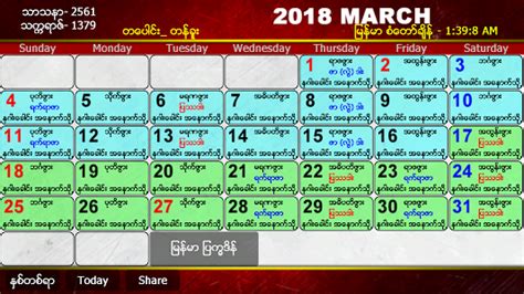 Myanmar Calendar 100 Years အိုင္တီလမ္းၫြန္