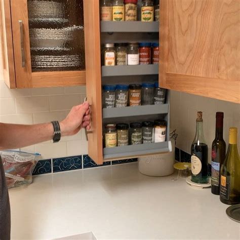 Turn Your Kitchen Cabinets Into Spice Racks Home Cabinets