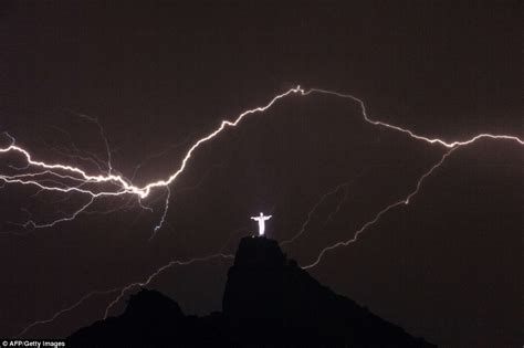 Well He Is Jesus Lightning Bolt Looks Like Its Being
