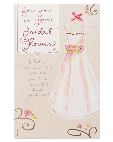 These cards are extremely special since they are usually kept for many years to come and revisited from time to time. American Greetings Dress Happy Bridal Shower Wedding Card with Foil - Walmart.com - Walmart.com