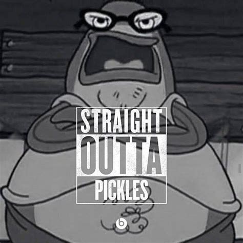 Straight Outta Pickles You Forgot The Pickles Know Your Meme