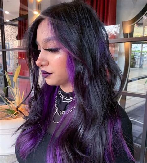 Top Image Black And Purple Hair Thptnganamst Edu Vn