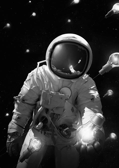 Digital Art By Jie Ma More Cosmonaut Here Astronaut Art Space