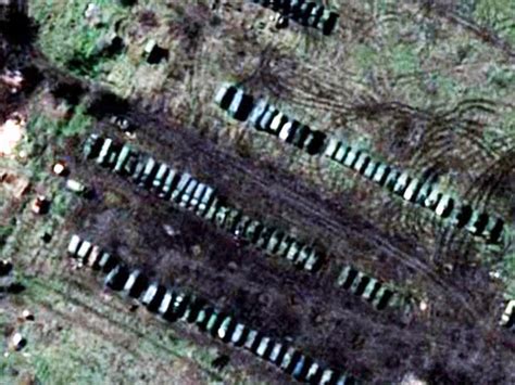 Satellite Photos Show Russian Troops Digging In Near Ukraine Cbs News