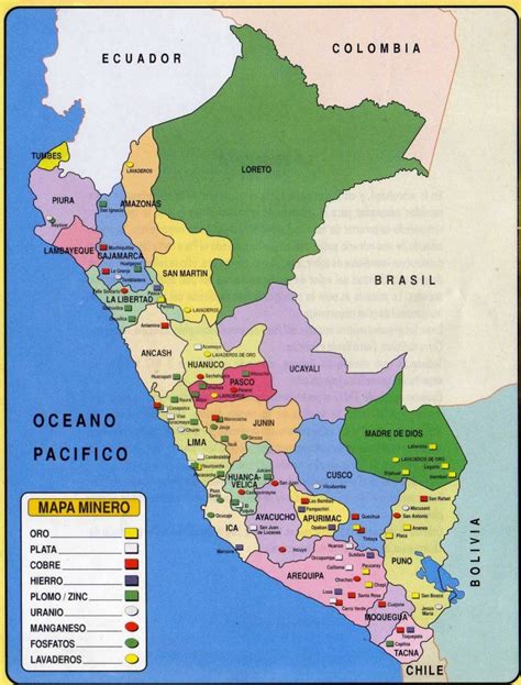 Mapa De Perú Viajar A Peru