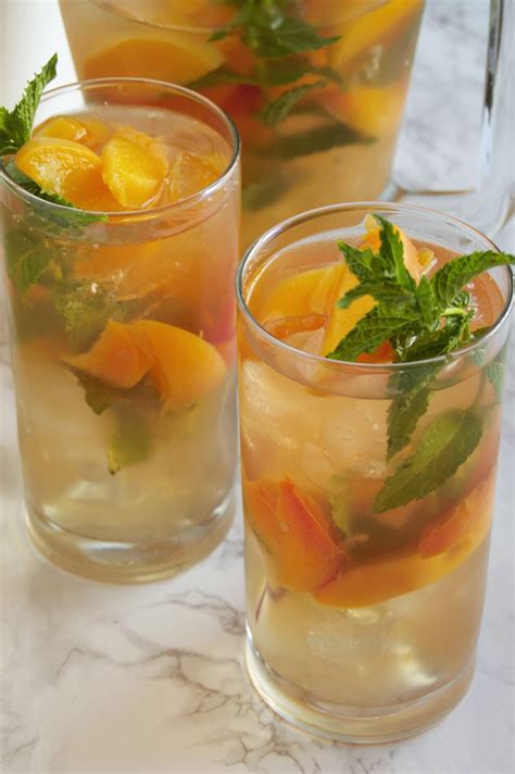 Peachy Mint Iced Green Tea Nutrition To Fit
