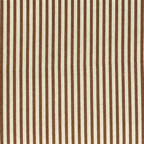 Brown And White Striped Cotton Fabric Shirting Etsy