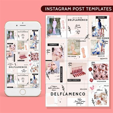 Pink instagram post puzzle Instagram post template instagram | Etsy | Pink instagram, Instagram 