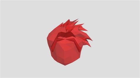 Transparent Red Roblox Hair Download Free 3d Model By Austynroper3