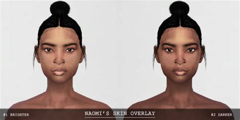 The Black Simmer Naomi Skin Overlay By Thisisthem