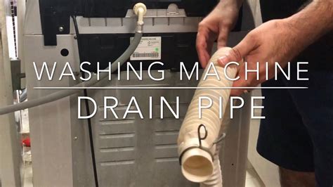 How To Replace Or Install Washing Machine Drain Pipe Step By Step D