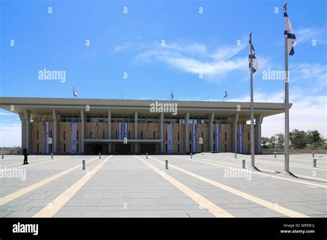Jerusalem Israel 16 May 2018 View Of The Knesset The Israeli Parliament Building In