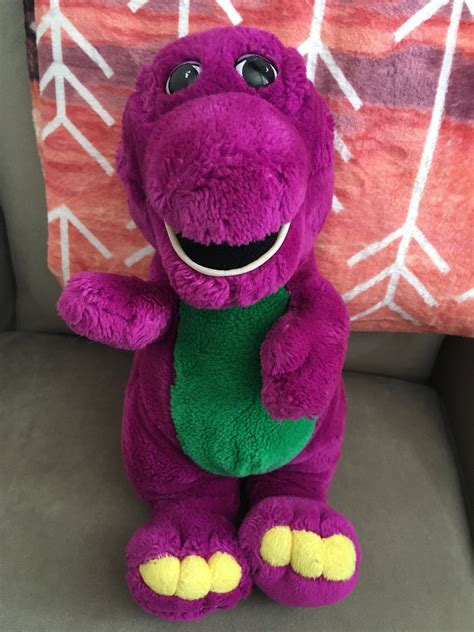 1992 Barney The Purple Dinosaur 14 Plush Lyons Dinosaur Barney