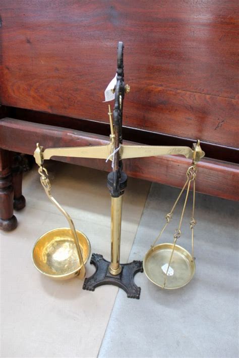 Brass And Iron Balance Scales Set Scales Sundries