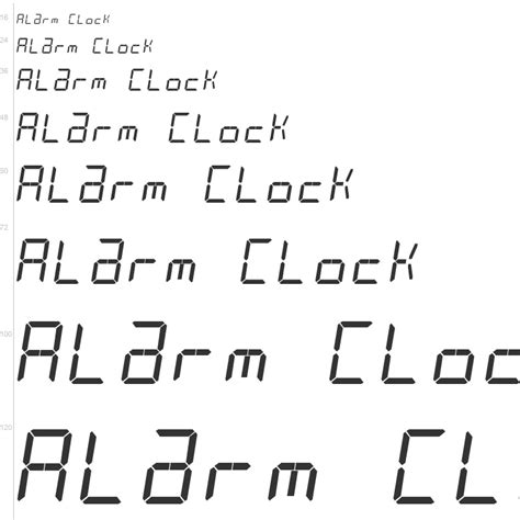 Alarm clock font examples (click each image to view larger version). Alarm Clock Font / Alarm Clock Font Download For Free ...