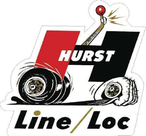 Hurst Line Loc Vintage Drag Racing Sticker Decal Nhra Rat Rod Street