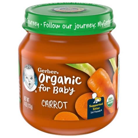 Gerber Organic 1st Foods Carrot Stage 1 Baby Food 4 Oz Ralphs