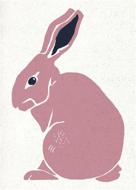 Pink Rabbit Psd Animal Vintage Premium Psd Illustration Rawpixel