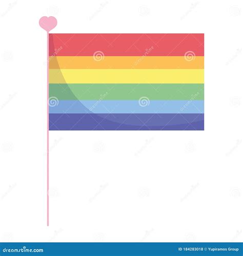 isolated lgtbi flag vector design stock vector illustration of love celebration 184283018