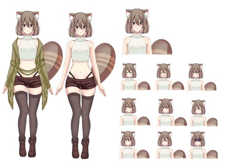 Artstation Character Sheets Anime Girl