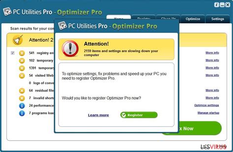 Retirer Pc Utilities Pro Optimizer Pro