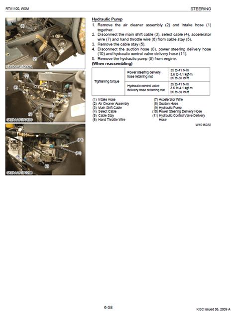 Kubota Rtv X1100c Parts Manual