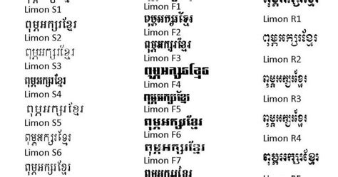 Fonts Khmer Unicode And Other Type Khmer Limons Fonts And Normaldotx 2007