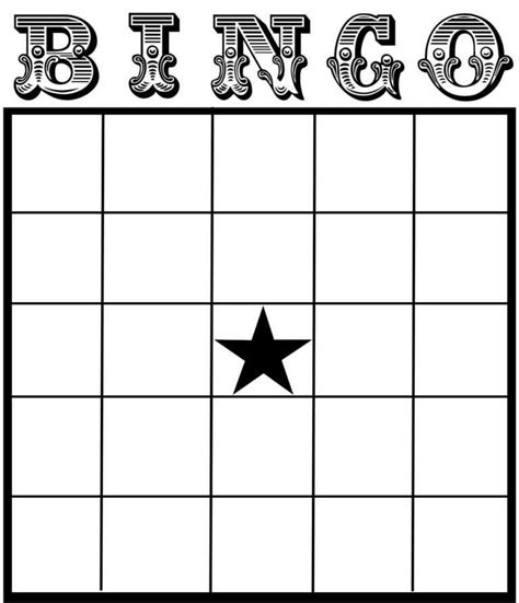 Free Printable Bingo Card Template Set Your Plan And Tasks With Blank